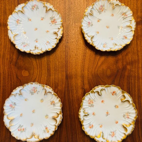Vintage L S&S Limoges 7" Plates - Set of 4 - Picture 6 of 6